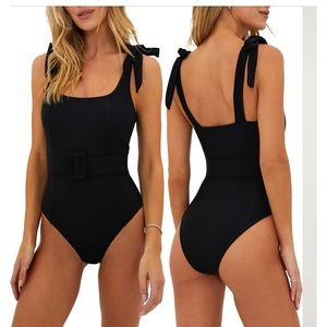 Beach Riot Sydney Belted One Piece Swimsuit